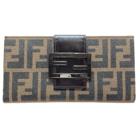  FENDI フェンディ ズッカ 長財布 2368-8M0032/016 ブラウン 長札入れ 2つ折り