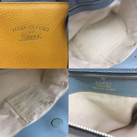 GUCCI グッチ スウィング トートバッグ レザー 黄色 中古品 354408・467891 イエロー シミ  汚れあり｜中古｜なんでもリサイクルビッグバン