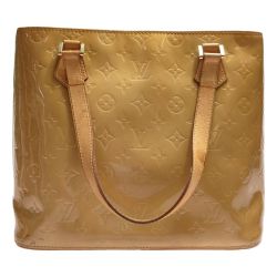 ◎◎ LOUIS VUITTON ルイヴィトン モノグラム・ヴェルニ ヒューストン M91055 イエロー系 Cランク