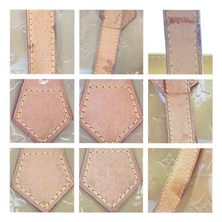  LOUIS VUITTON ルイヴィトン モノグラム・ヴェルニ ヒューストン M91055 イエロー系