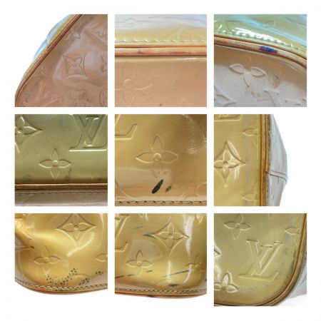  LOUIS VUITTON ルイヴィトン モノグラム・ヴェルニ ヒューストン M91055 イエロー系