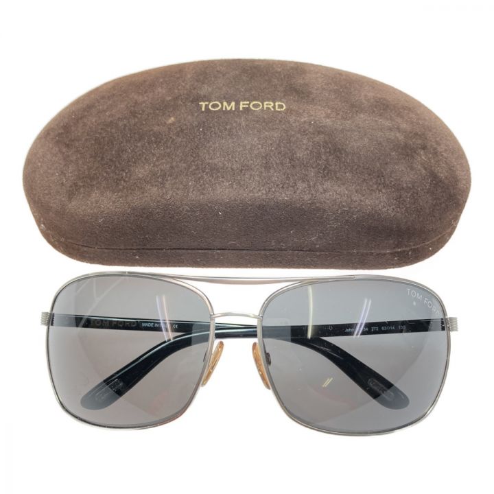 TOM FORD トムフォード サングラス John TF34 ブラック x シルバー 63□14 130  ケース付き｜中古｜なんでもリサイクルビッグバン