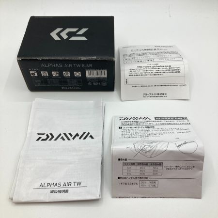  DAIWA ダイワ 20 ALPHAS アルファス AIR TW 8.6R 00631510 右ハンドル