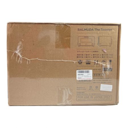 BALMUDA バルミューダ The Toaster スチームトースター 二枚焼き K01E-KG ブラック 未開封