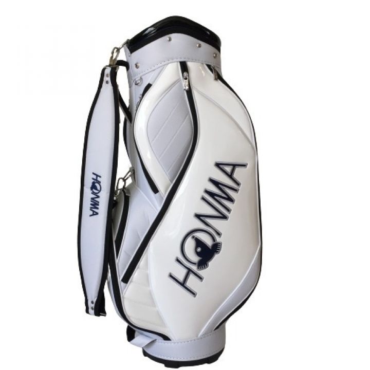 HONMA ホンマ キャディバッグ 9型 5分割 3.1kg CB-12213 ホワイト/ネイビー｜中古｜なんでもリサイクルビッグバン