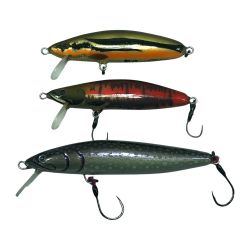 ΣΣ イクシュス ハンドメイドルアー ミノー 艶姫70F/Minnow90 ３個まとめ Bランク