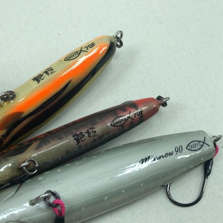  イクシュス ハンドメイドルアー ミノー 艶姫70F/Minnow90 ３個まとめ