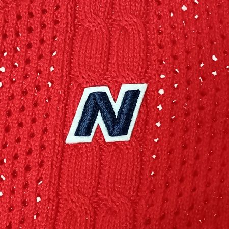  NEW BALANCE ニュー・バランス メッシュニットベスト サイズ2 レディース レッド