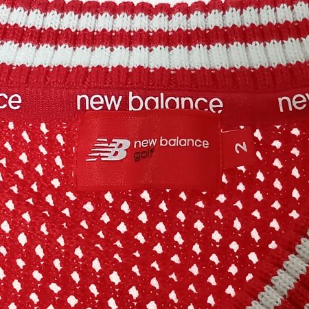  NEW BALANCE ニュー・バランス メッシュニットベスト サイズ2 レディース レッド