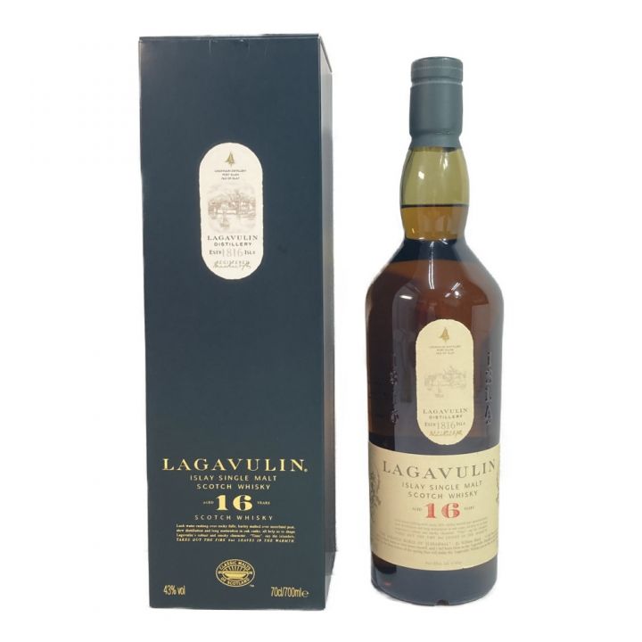 LAGAVULIN ラガヴーリン 16年 43％ 700ml 箱付き シングルモルト スコッチウイスキー スコットランド アイラ  未開栓｜中古｜なんでもリサイクルビッグバン