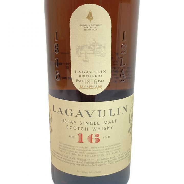 LAGAVULIN ラガヴーリン 16年 43％ 700ml 箱付き シングルモルト スコッチウイスキー スコットランド アイラ  未開栓｜中古｜なんでもリサイクルビッグバン