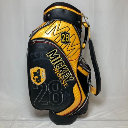  Disney ディズニー キャディバッグ 9型 4.2kg ブラック×イエロー