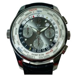 ◎◎ GIRARD PERREGAUX ジラールペルゴ WW.TC フィナンシャル クロノグラフ 自動巻 腕時計 Ref.49805 箱付 箱ダメージ有 Bランク