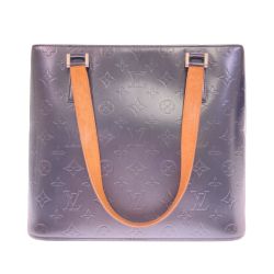 ◎◎ LOUIS VUITTON ルイヴィトン モノグラム・マット ストックトン M55115 ブルー トートバッグ ハンドバッグ Bランク