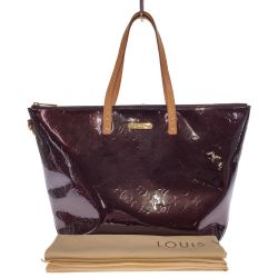 ◎◎ LOUIS VUITTON ルイヴィトン ヴェルニ ベルヴューGM M93589 アマラント トートバッグ Bランク