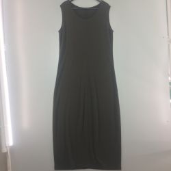 ◎◎ JURGEN LEHL ヨーガンレール  ノースリーブワンピース 　　Mサイズ J0102UA501 モスグリーン Bランク