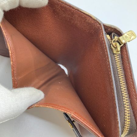  LOUIS VUITTON ルイヴィトン モノグラム コンパクトジップ 財布 2つ折り財布 M61667 ブラウン