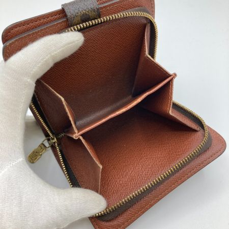  LOUIS VUITTON ルイヴィトン モノグラム コンパクトジップ 財布 2つ折り財布 M61667 ブラウン