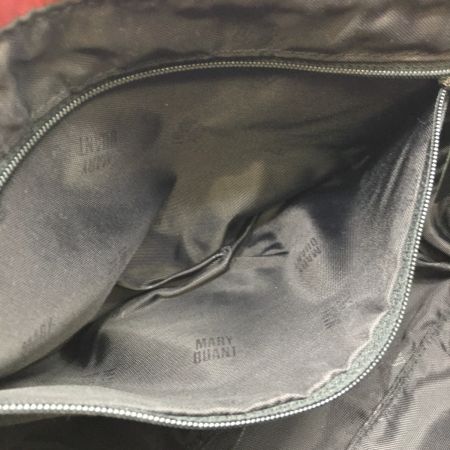  MARY QUANT マリークワント キルティングビッグデイジー2WAYバッグ レッド