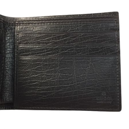  GUCCI グッチ 二つ折り 札入れ GGプラス 118378 ベージュ x ダークブラウン