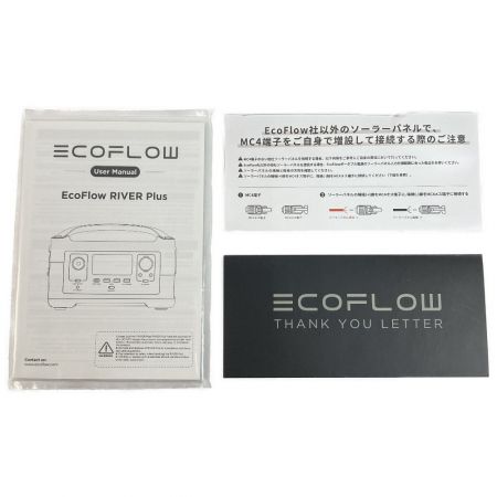  ECOFLOW エコフロー ポータブル電源 RIVER Plus リバープラス EFR402 白 360Wh 600W