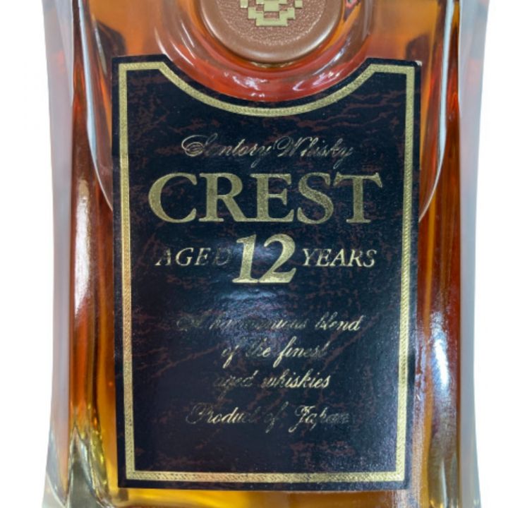 北海道内限定発送】 SUNTORY サントリー ウイスキー CREST クレスト 12年 43％ 700ml 未開栓｜中古｜なんでもリサイクルビッグバン