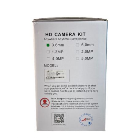  ANRAN HDカメラキット ホームセキュリティシステム AR-W663 防犯カメラ 動作未確認