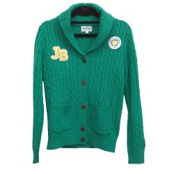 ◎◎ Jack Bunny!! ジャックバニー ニットカーディガン グリーン系 サイズ2(160-168cm) グリーン パーリーゲイツ Bランク