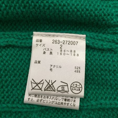  Jack Bunny!! ジャックバニー ニットカーディガン グリーン系 サイズ2(160-168cm) グリーン パーリーゲイツ
