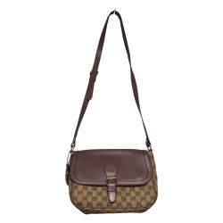 ◎◎ GUCCI グッチ ショルダーバッグ スーキー GGキャンバス キャンバス BRW 茶 308452 ベージュ×ブラウン 中古品 Bランク