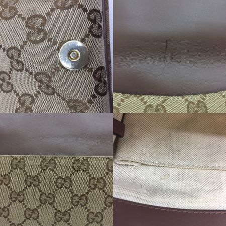  GUCCI グッチ ショルダーバッグ スーキー GGキャンバス キャンバス BRW 茶 308452 ベージュ×ブラウン 中古品