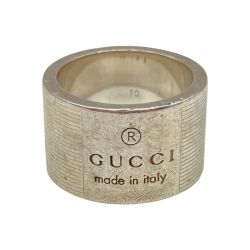 ◎◎ GUCCI グッチ ロゴリング 10号 SILVER925 箱・布袋付 163197 指輪 Cランク