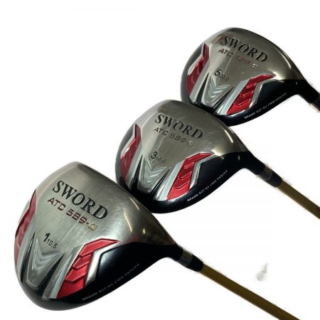  sword SWORD ATC 589α 1.3.5W 4.5UT 6-9.P.A.S PT 13本 ゴルフセット キャディバッグ無し