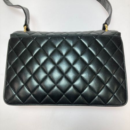  CHANEL シャネル マトラッセ25 ショルダーバッグ ブラック x ゴールド金具 ギャランティーカード付