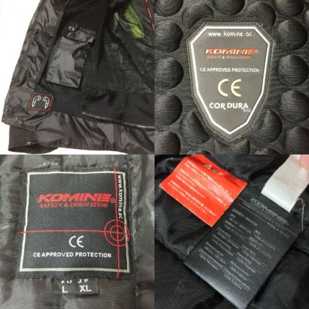  KOMINE コミネ JK-572 フルイヤージャケット ガリア 07-572 XL ブラック/ネオン バイクウェア
