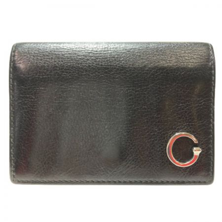  GUCCI グッチ 名刺入れ 212175 203437 ブラック x シルバー カード入れ カードケース