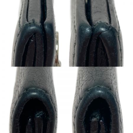  GUCCI グッチ 名刺入れ 212175 203437 ブラック x シルバー カード入れ カードケース