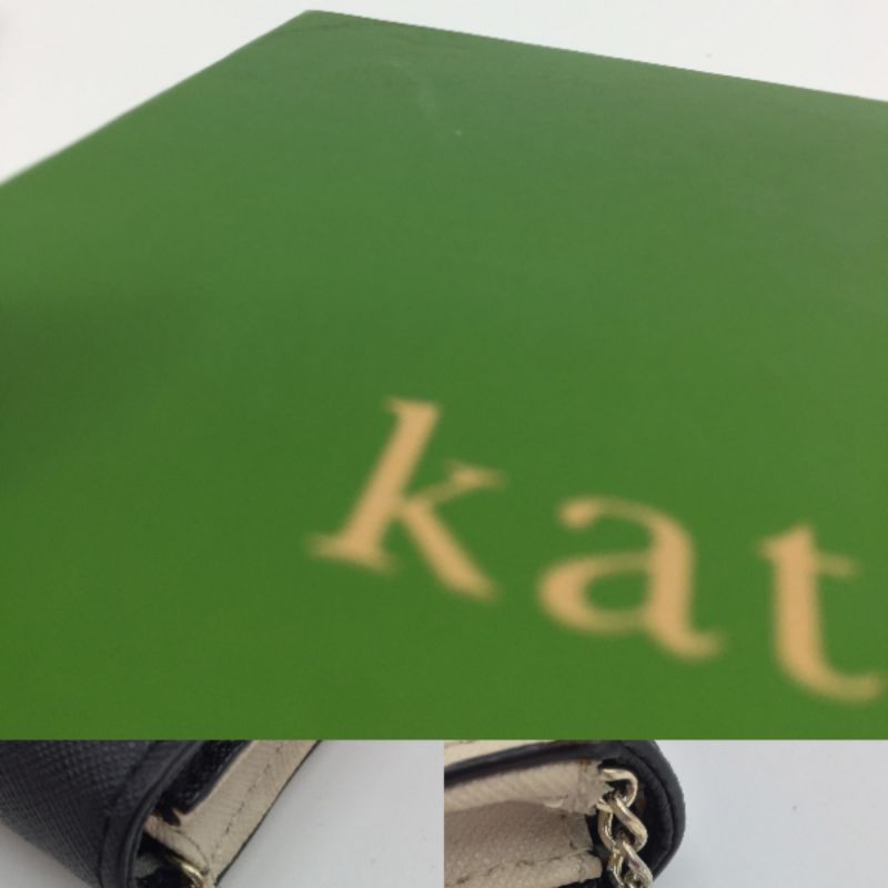 中古】 Kate Spade ケイトスペード 二つ折り財布 レザー ケース