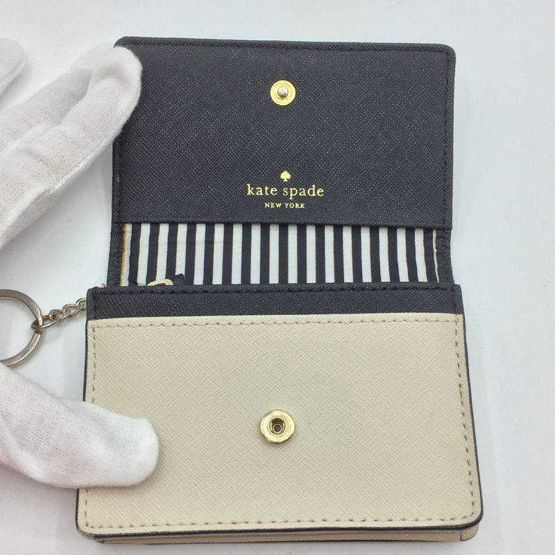 中古】 Kate Spade ケイトスペード 二つ折り財布 レザー ケース