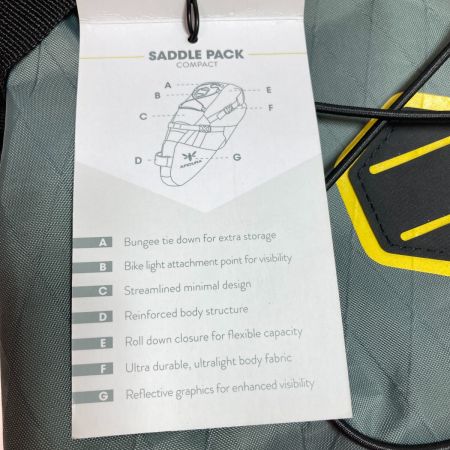  APIDURA アピデュラ サドルバッグ シートパック バイクパッキング コンパクト 9L