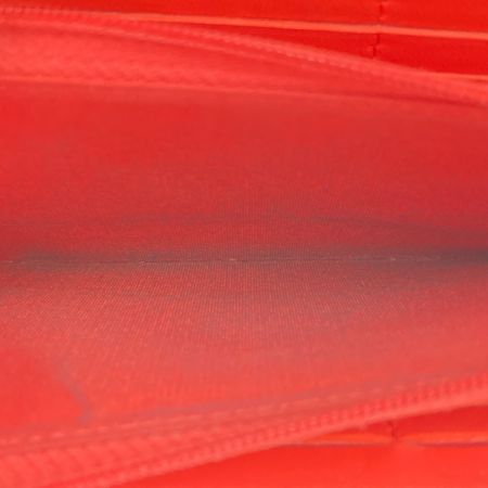  CHANEL シャネル カメリア 長財布 A82283 レッド x シルバー