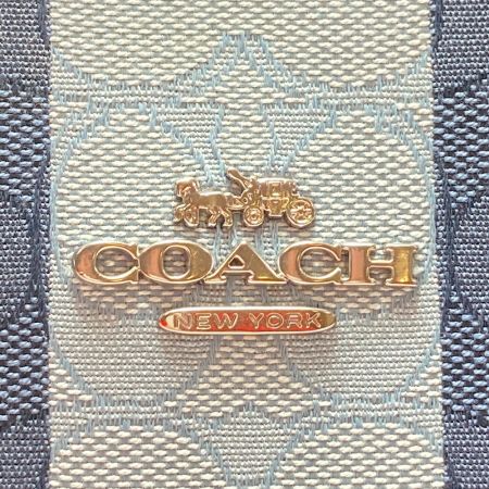 COACH コーチ 2wayバッグ シグネチャー ストライプ C8416 ネイビー ハンドバッグ ショルダーバッグ トート