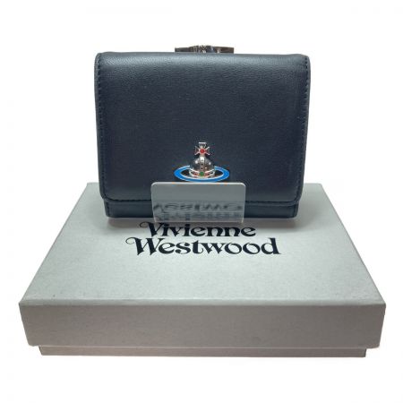 ◎◎ Vivienne Westwood ヴィヴィアン・ウエストウッド 3つ折り財布 がま口 51010018-40564 ブラック Bランク