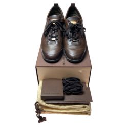 ◎◎ LOUIS VUITTON ルイヴィトン スニーカー サイズ：7 1/2  約26.5cm G0 0074 ブラウン 箱・袋付き シューズ 靴 Bランク