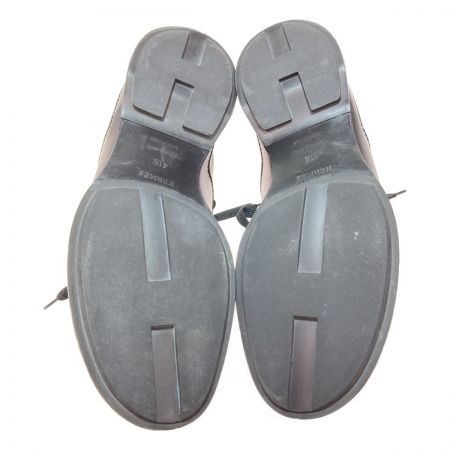  HERMES エルメス シューズ 41 1/2 約26.5cm ブラック x ブラウン 箱付き 靴