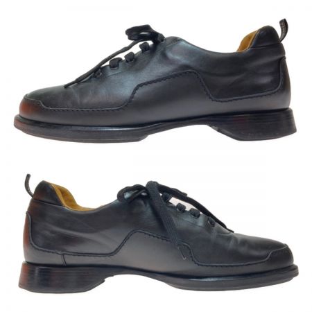  HERMES エルメス シューズ 41 1/2 約26.5cm ブラック x ブラウン 箱付き 靴