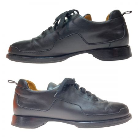  HERMES エルメス シューズ 41 1/2 約26.5cm ブラック x ブラウン 箱付き 靴