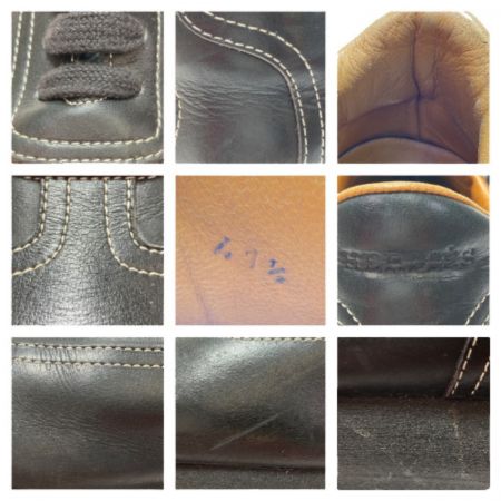  HERMES エルメス シューズ 41 1/2 約26.5cm ブラック x ブラウン 箱付き 靴