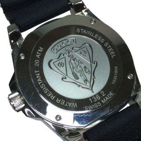  GUCCI グッチ 136.2 DIVE ベルト社外製  136.2 クォーツ メンズ 腕時計 箱付
