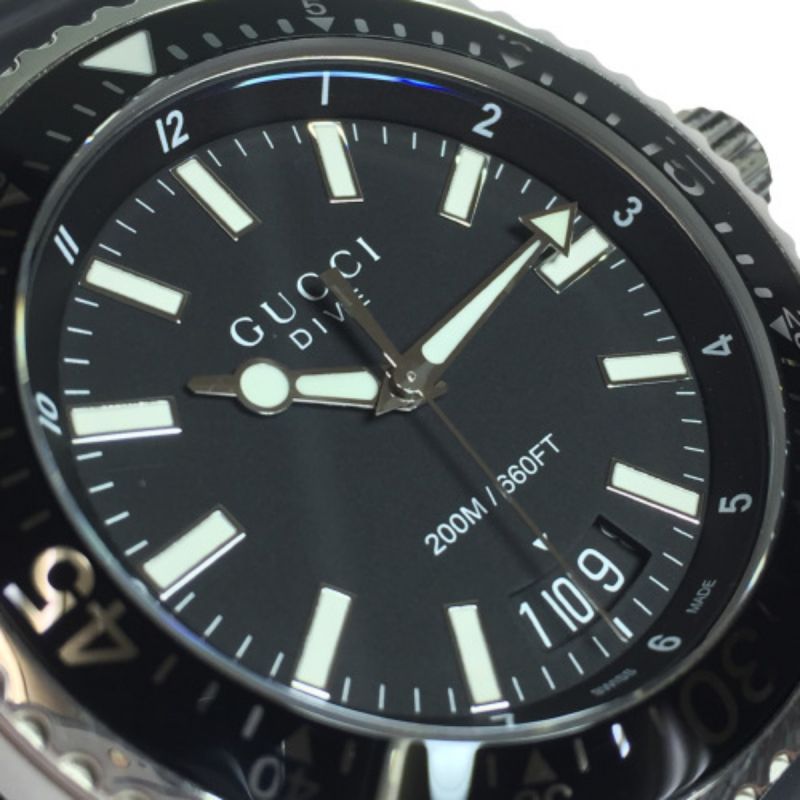 中古】 GUCCI グッチ 136.2 DIVE ベルト社外製 136.2 クォーツ メンズ